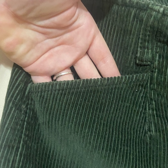 Eddie Bauer EUC hunter green corduroy pocket mini skirt size 12 vintage - Picture 5 of 6